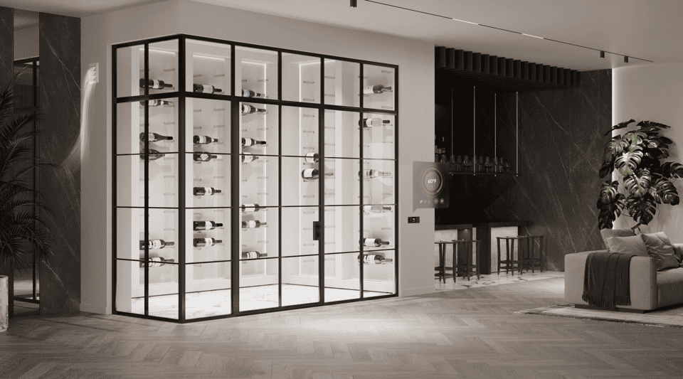 Wine Room Glass Partitions