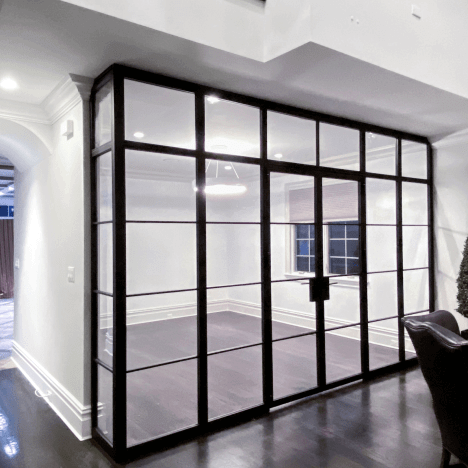 Steel partitions Archives > Frameless Sliding Glass Wall | Brooklyn ...