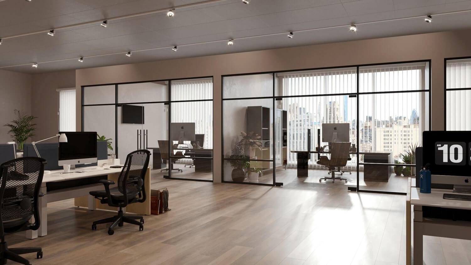 Glass Office Partitions Walls by Crystalia Glass LLC