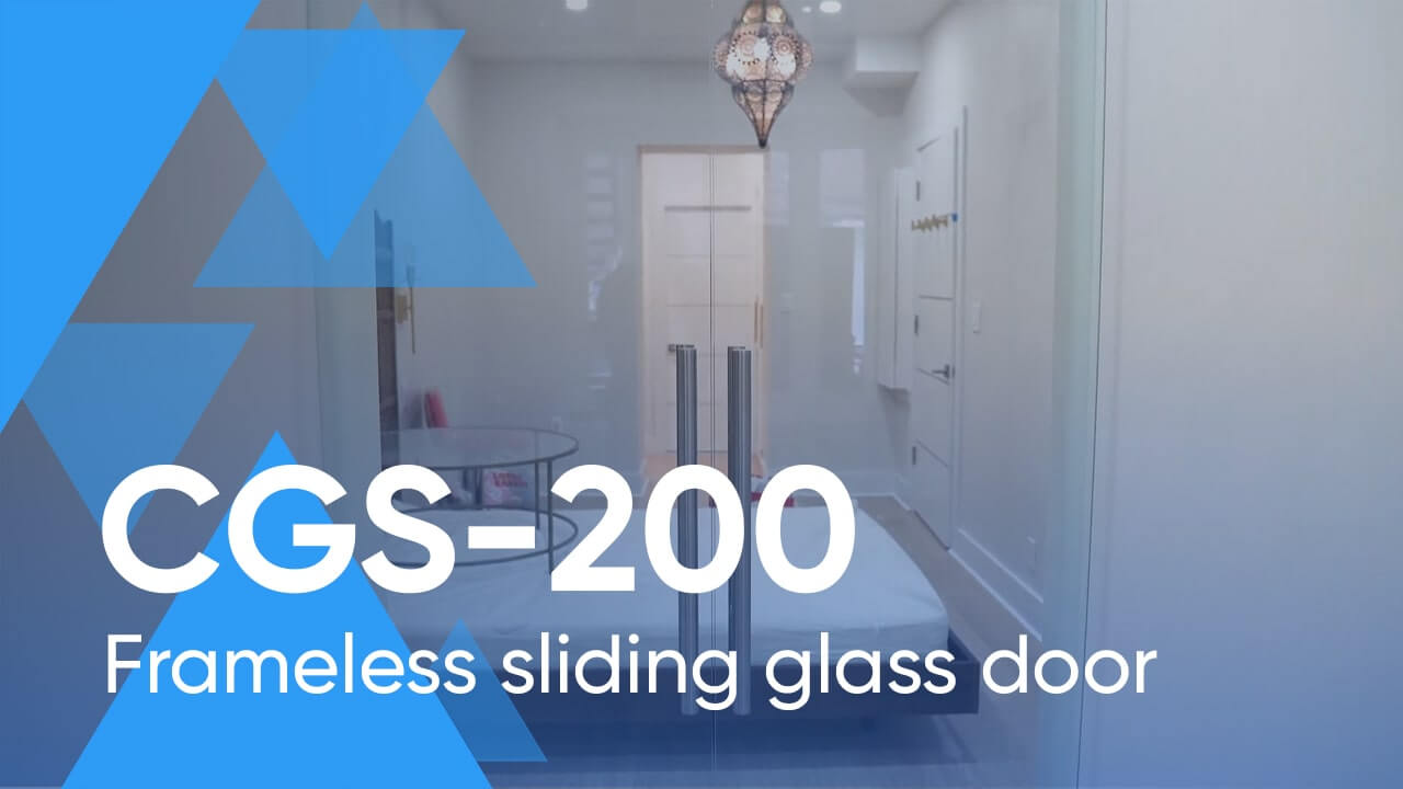 Frameless Sliding Glass Door System CGS-200