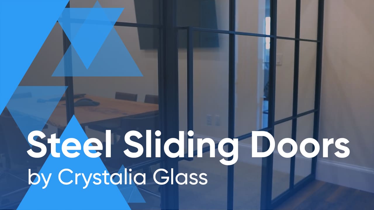 Upgrade of an Office Space with Steel and Glass Sliding Doors by Crystalia Glass