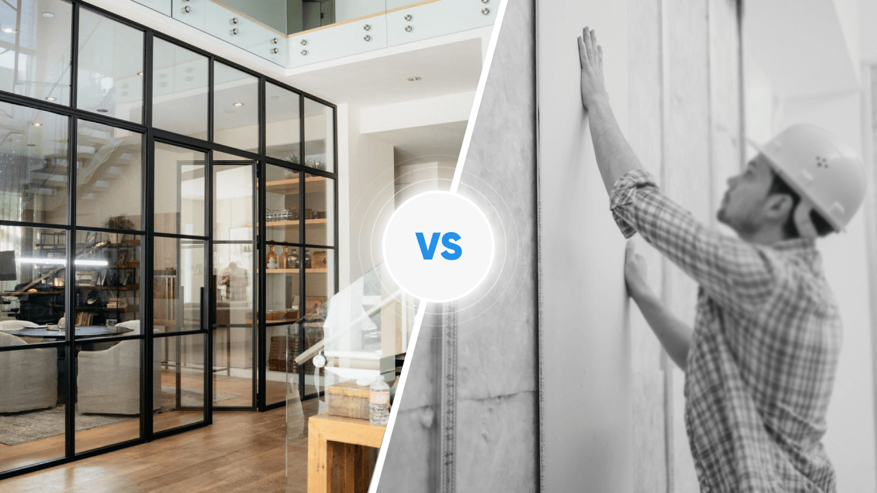 Glass Partitions vs Drywall